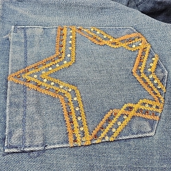 Dear ab Womens Star Pocket Low Rise Bootcut jeans size 8 - Picture 5 of 14